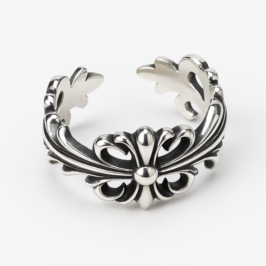 chrome hearts style adjustable ring for women and men