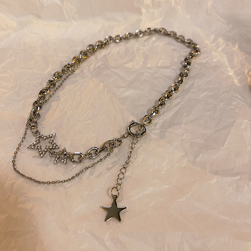 Twin Star Necklace