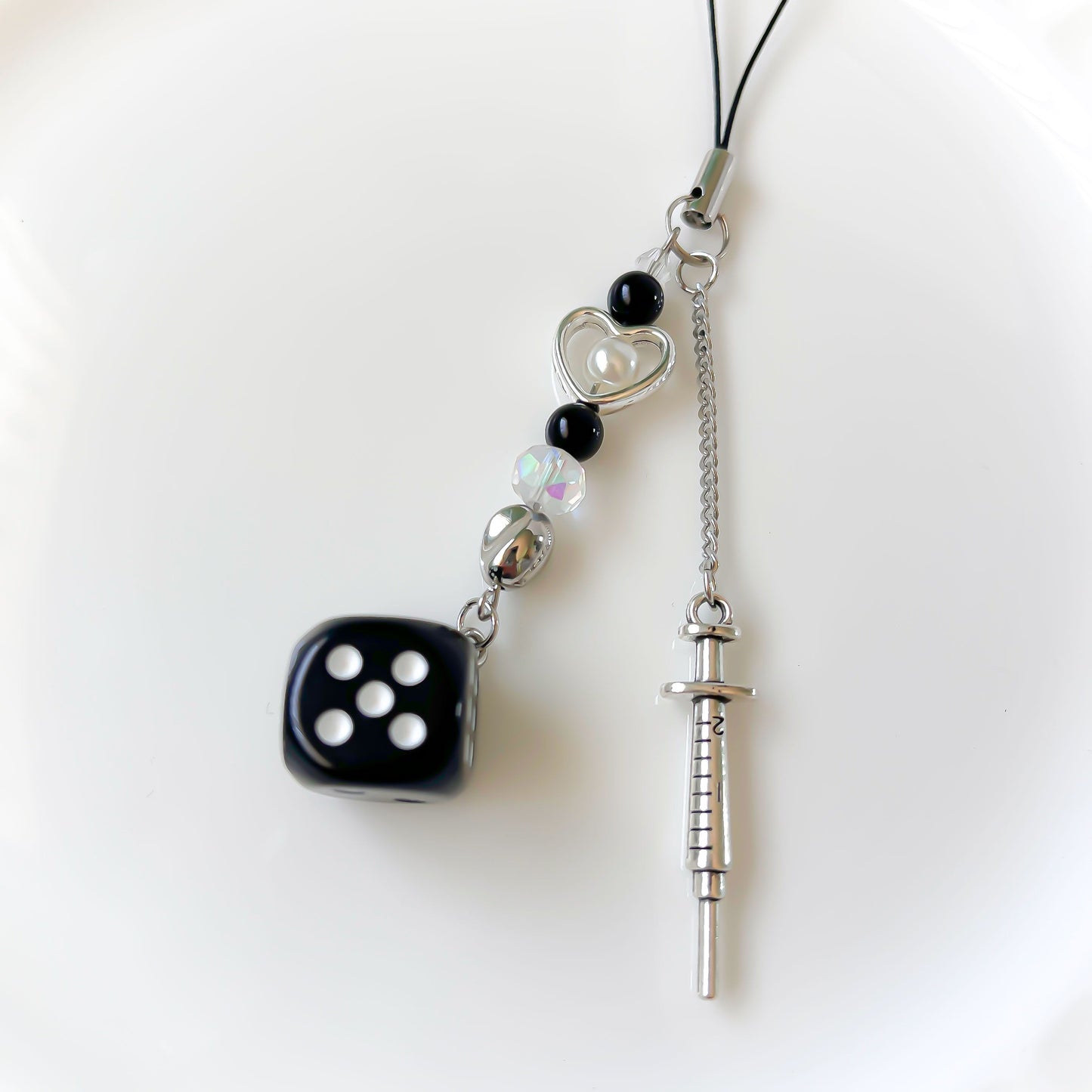 Black Y2K Phone Charm