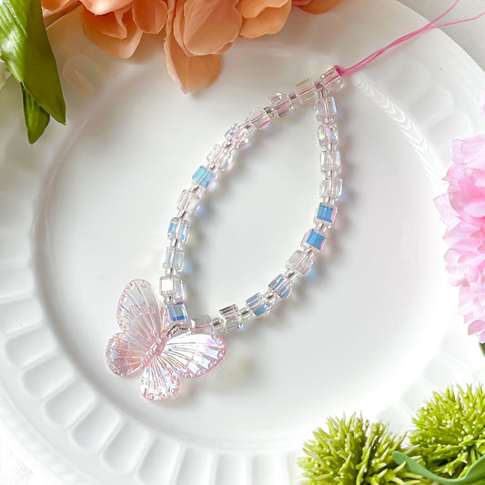 Super Shine Butterfly Phone Charm
