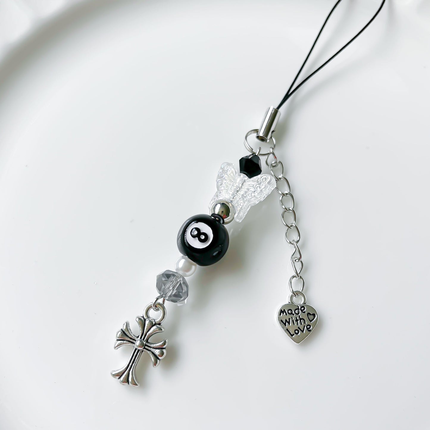Black Y2K Phone Charm