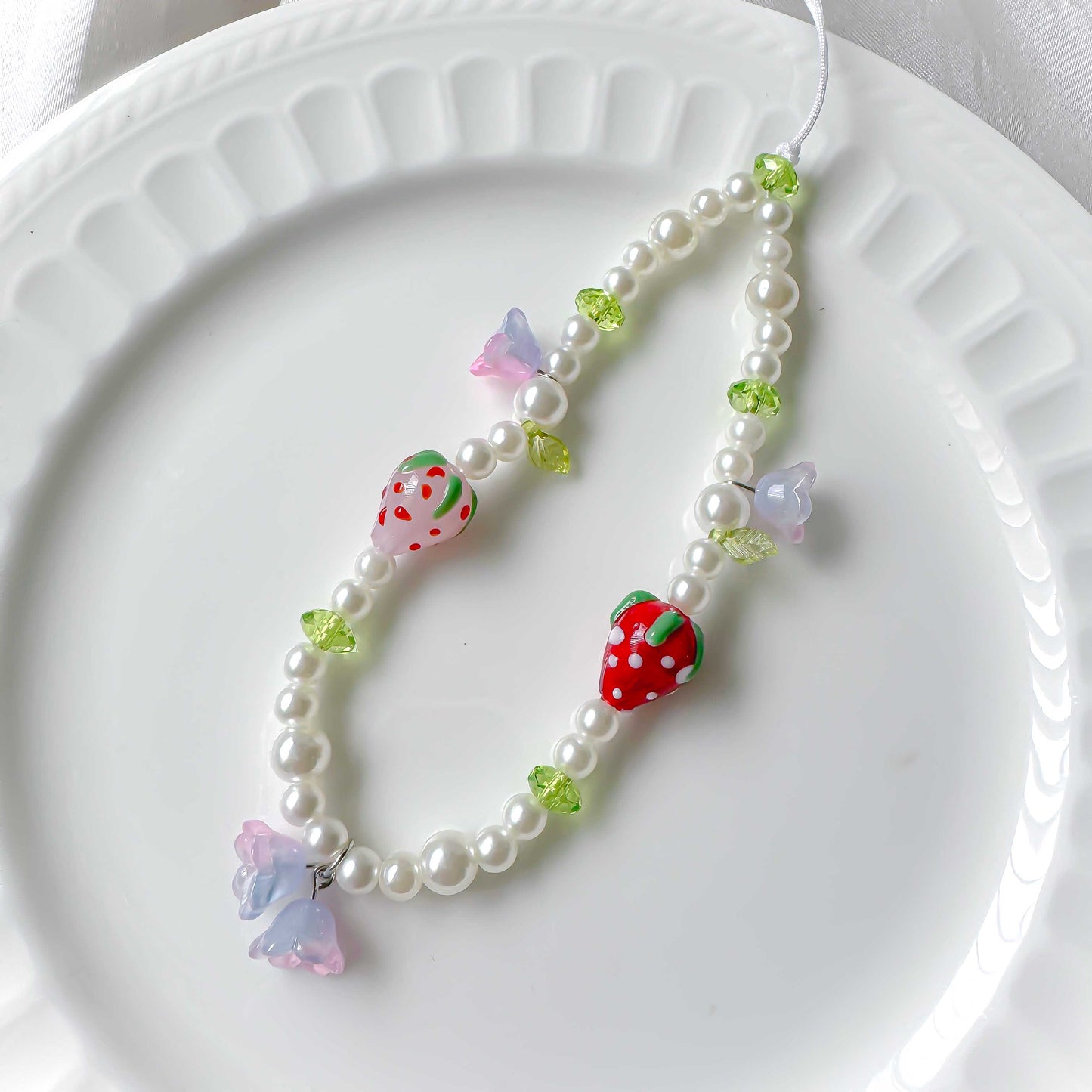 Double Strawberry Phone Charm