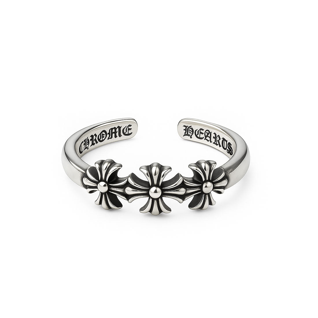 Gothic Cross Cuff Ring