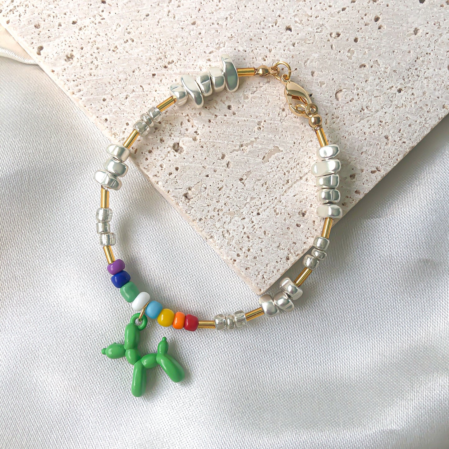 Green Ballon Dog Bracelet
