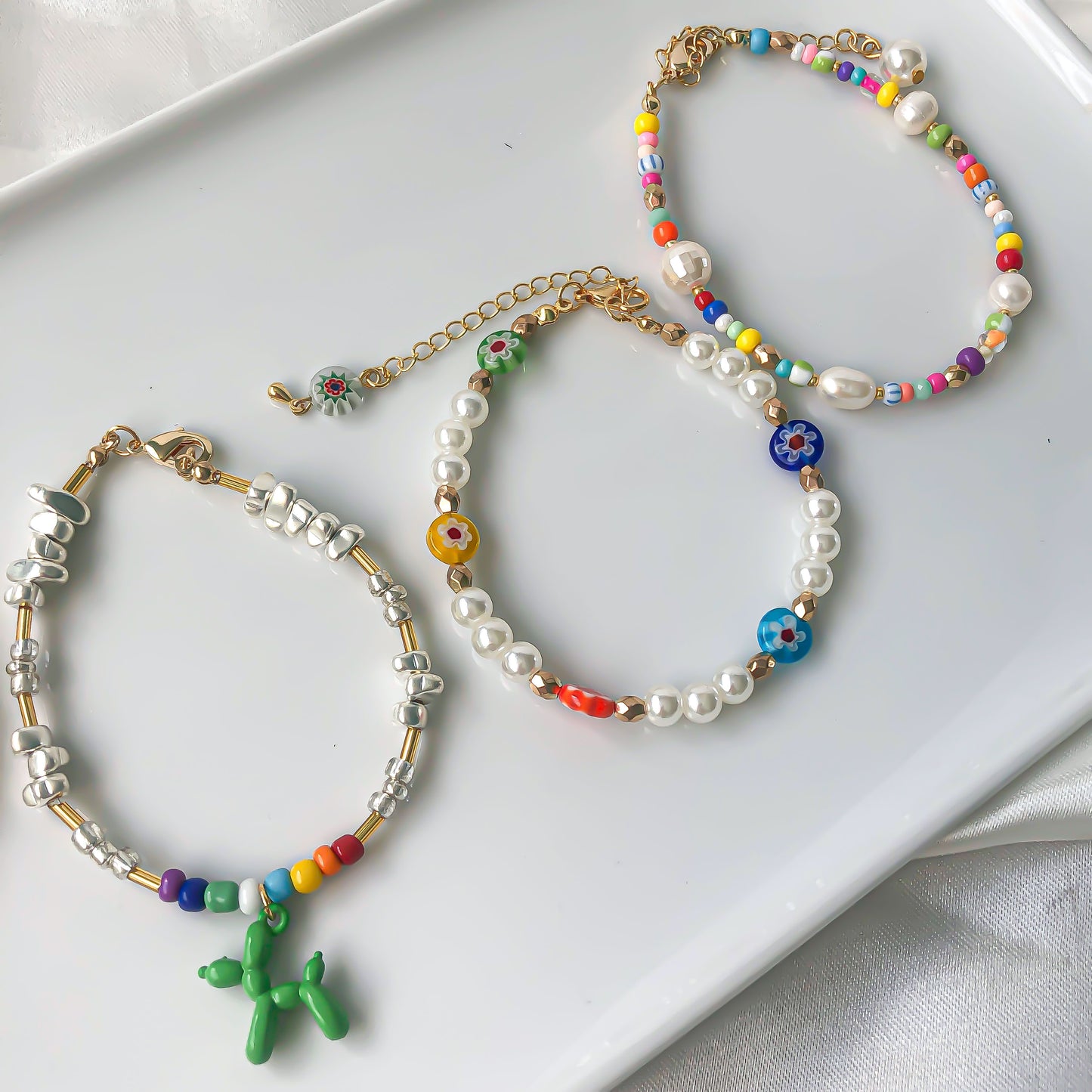Green Ballon Dog Bracelet