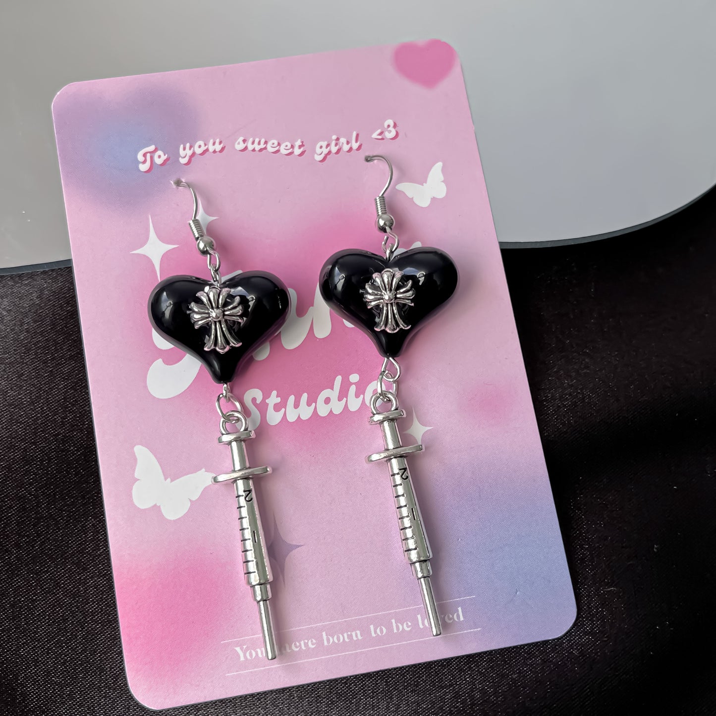 Chrome hearts style jewelry set