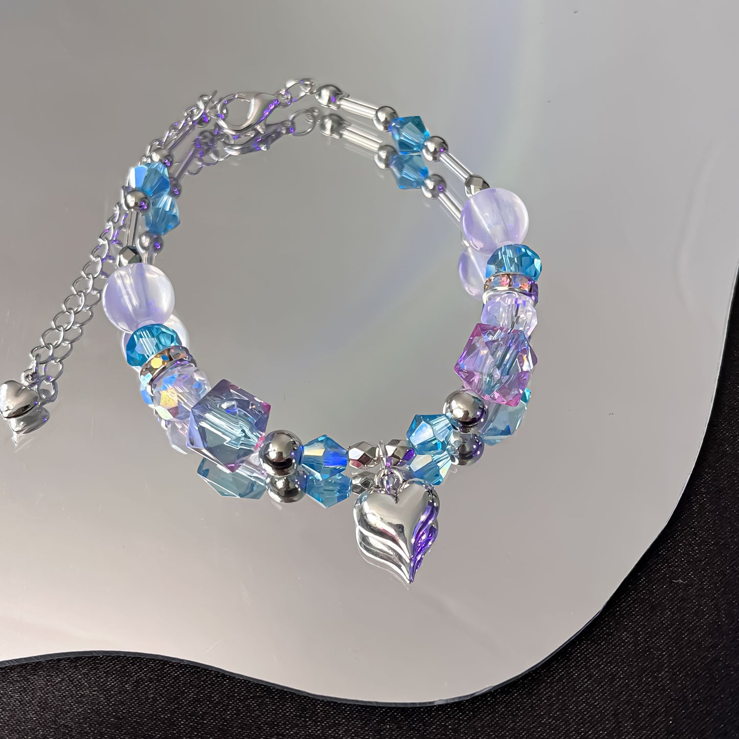 Y2K Blue jewelry set
