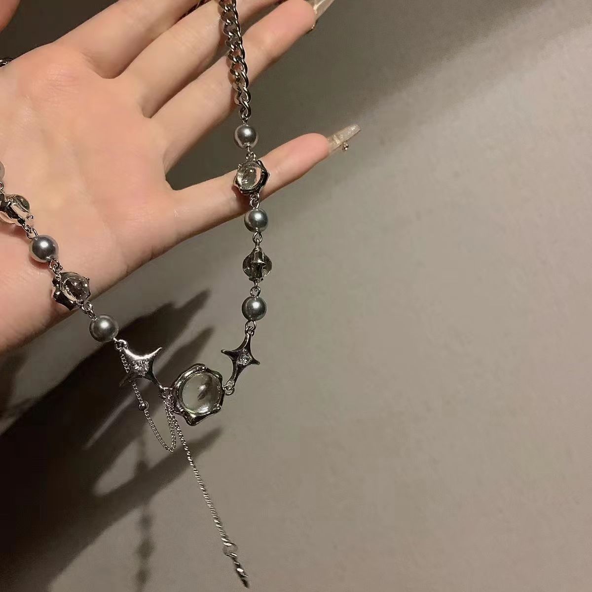 Y2K Moonstone Necklace