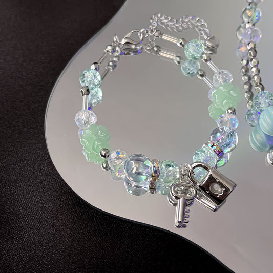 Y2K Mint jewelry set