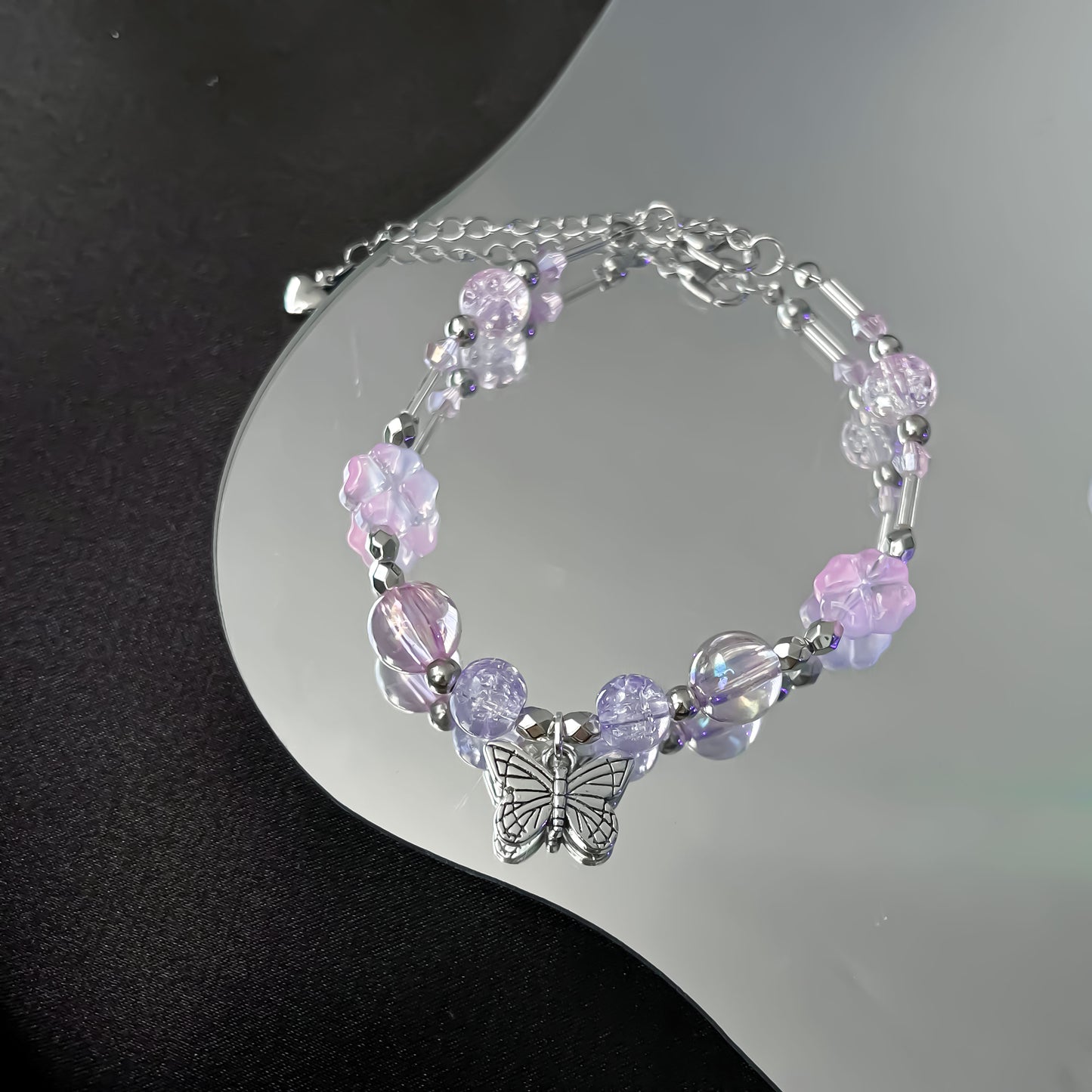 Y2K Purple jewelry set