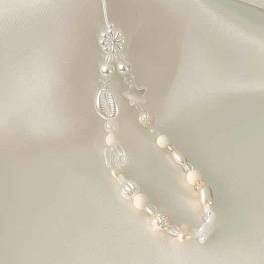 Pearl White Phone Charm