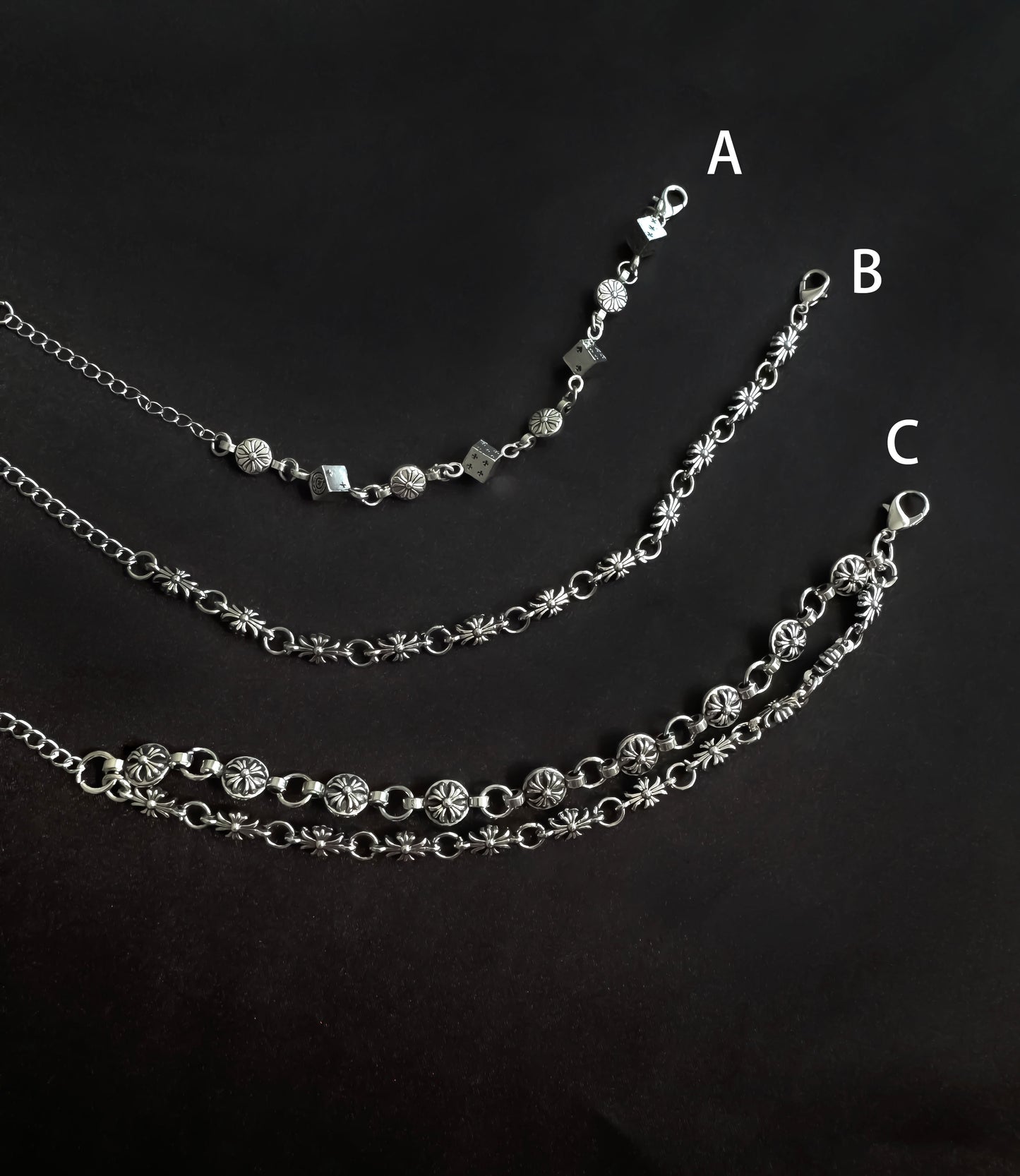 Gothic Silver Bracelet