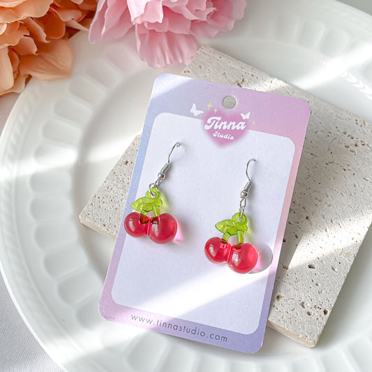 Pink Cherry Earring