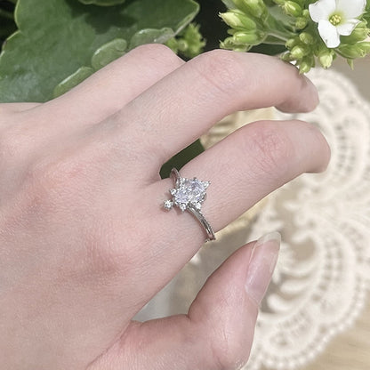 Diamond shiny ring
