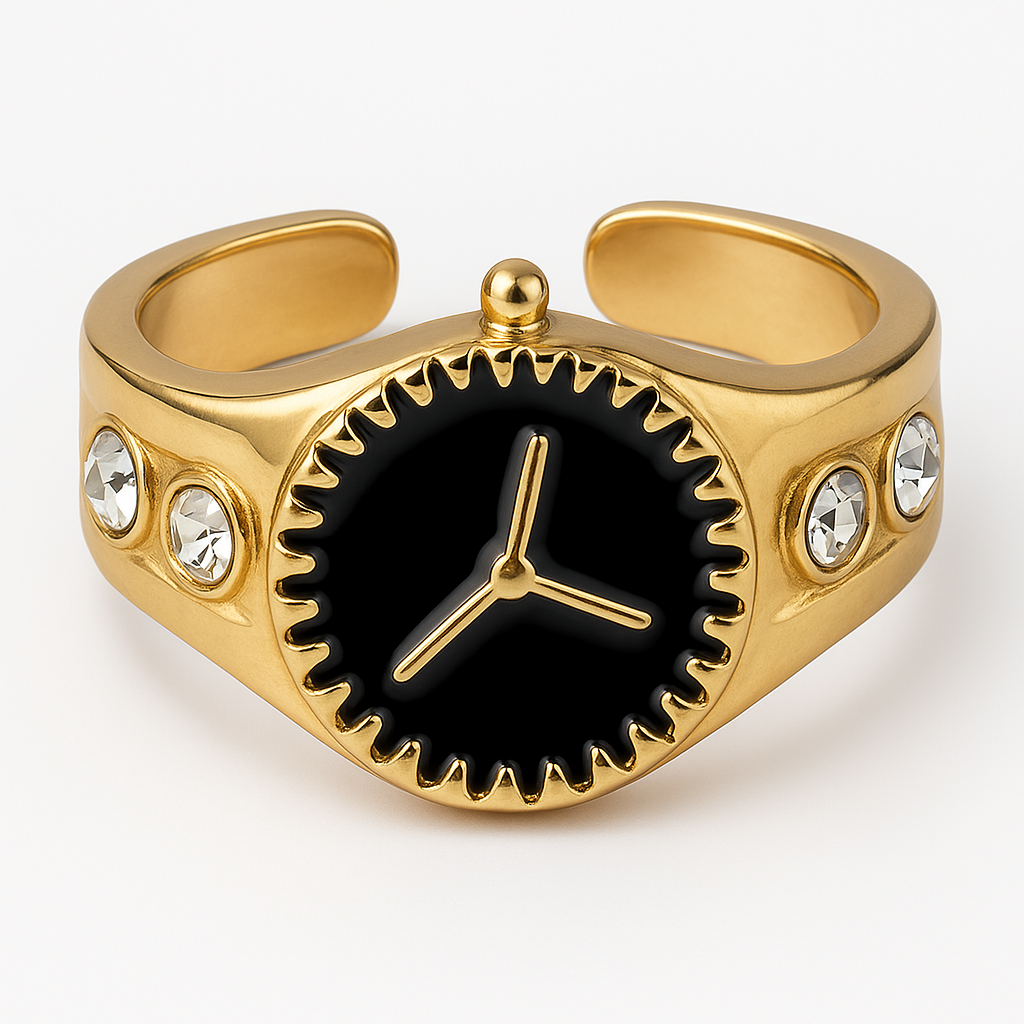 Timecore Gear Rings- Gold & Silver
