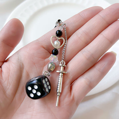 Black Y2K Phone Charm