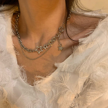 Twin Star Necklace