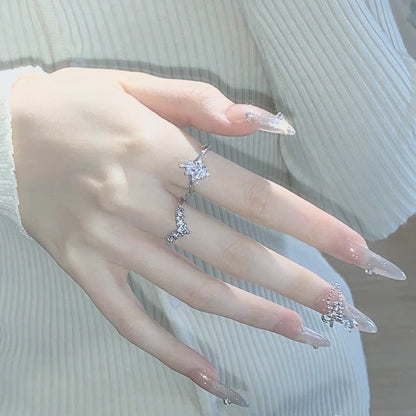 Diamond shiny ring