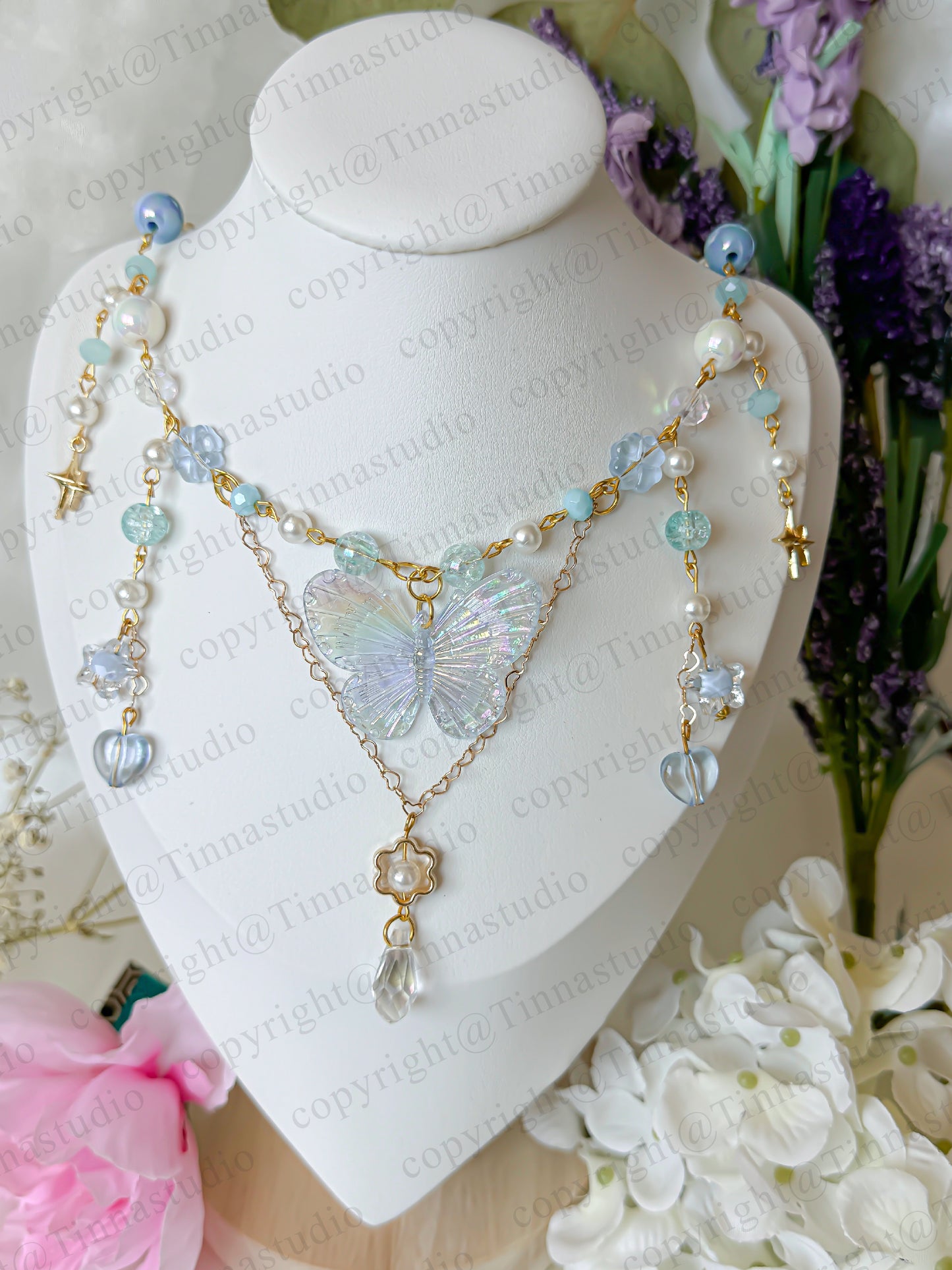 Starlit Bloom Butterfly Necklace
