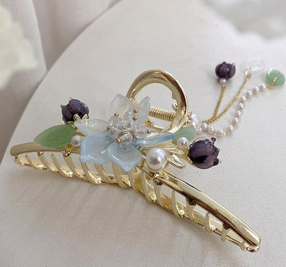 Blue Flower Hair Clip