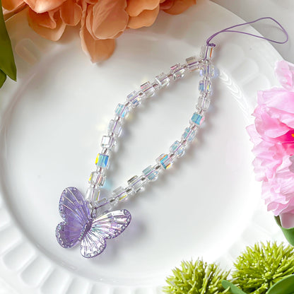 Super Shine Butterfly Phone Charm