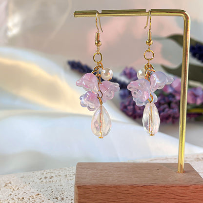 Fairycore Bloom Set – Handmade Pastel Necklace & Earrings Duo