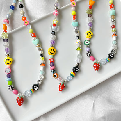Funky Strawberry Necklace/Bracelet/Set