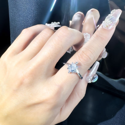 Diamond shiny ring