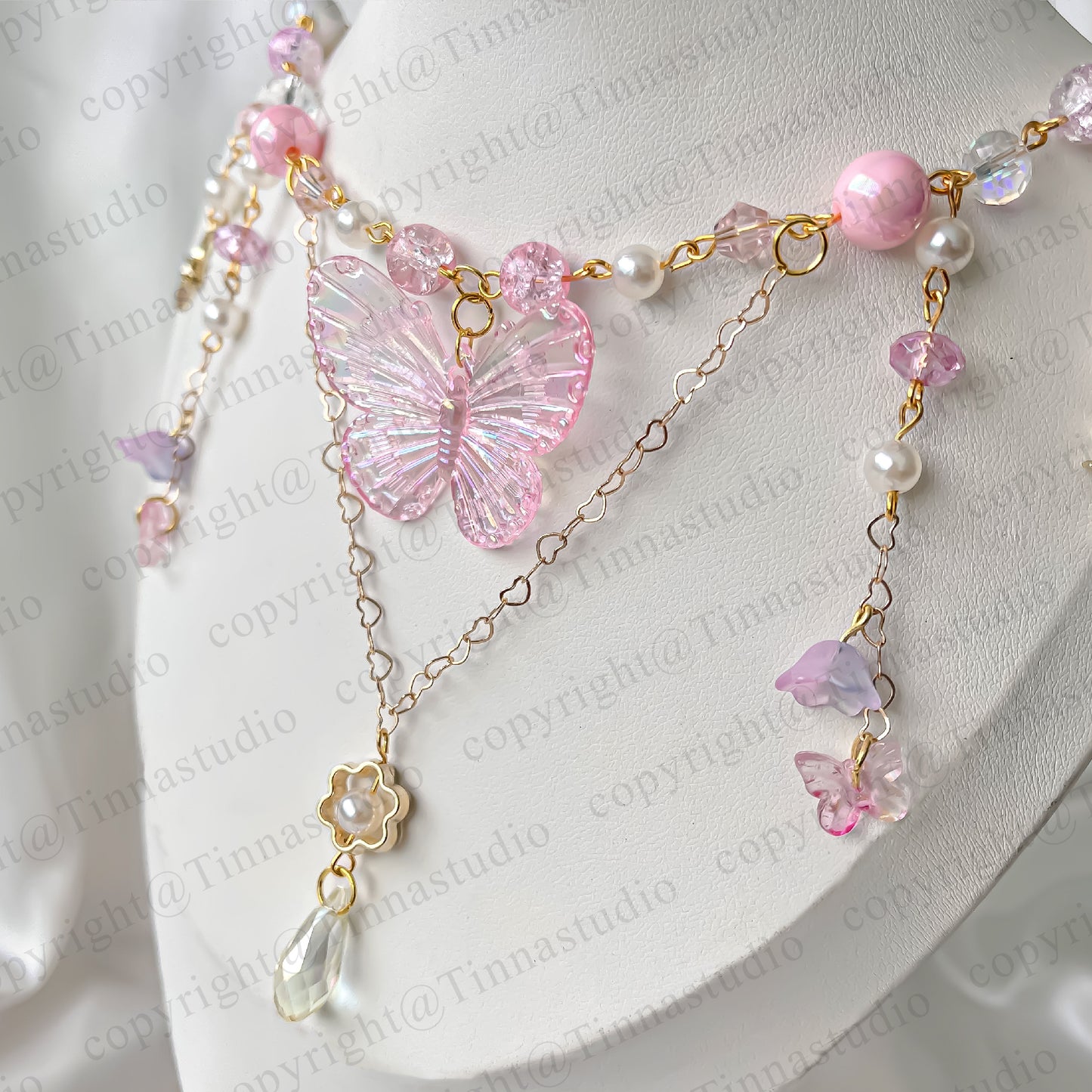 Starlit Bloom Butterfly Necklace