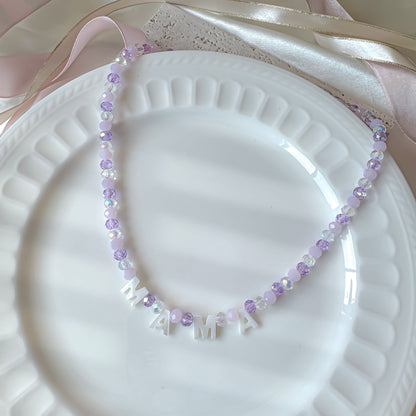 Pastel Beaded Name Necklace