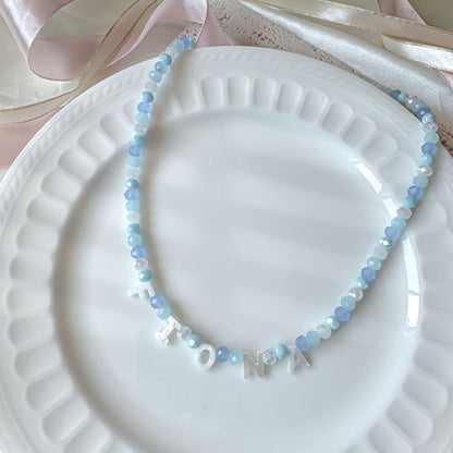 Pastel Beaded Name Necklace