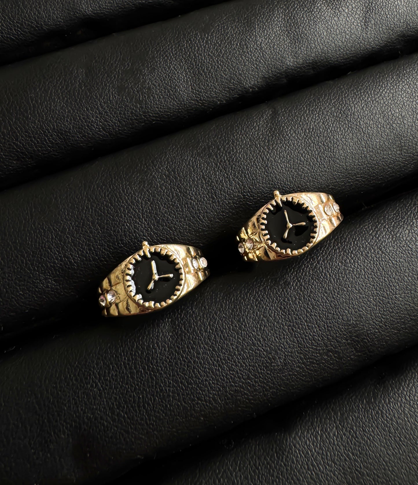 Gothic Y2K Stainless Steel Rings Set