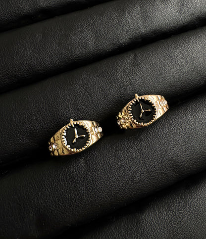 Gothic Y2K Stainless Steel Rings Set