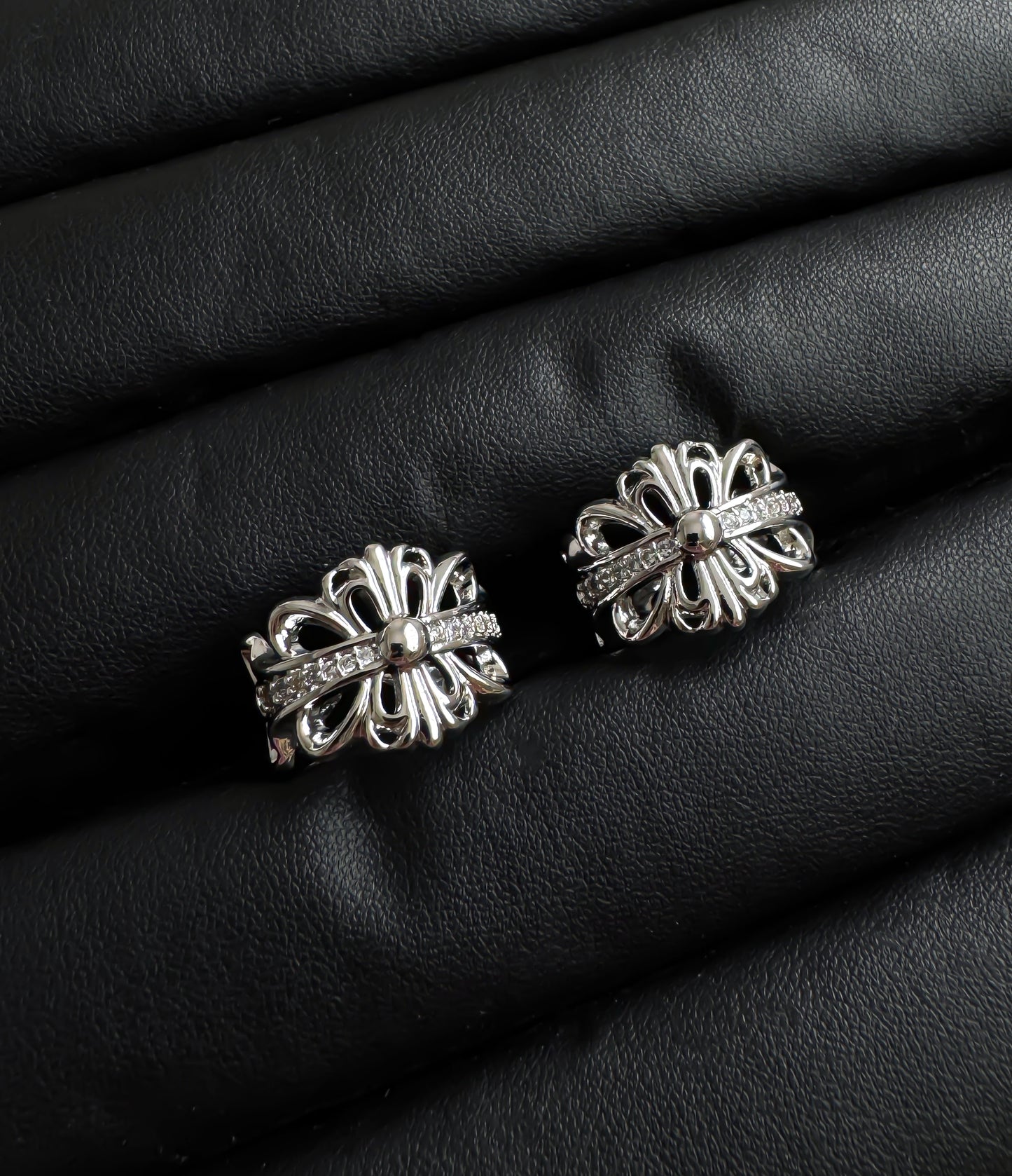 Gothic Y2K Stainless Steel Rings Set