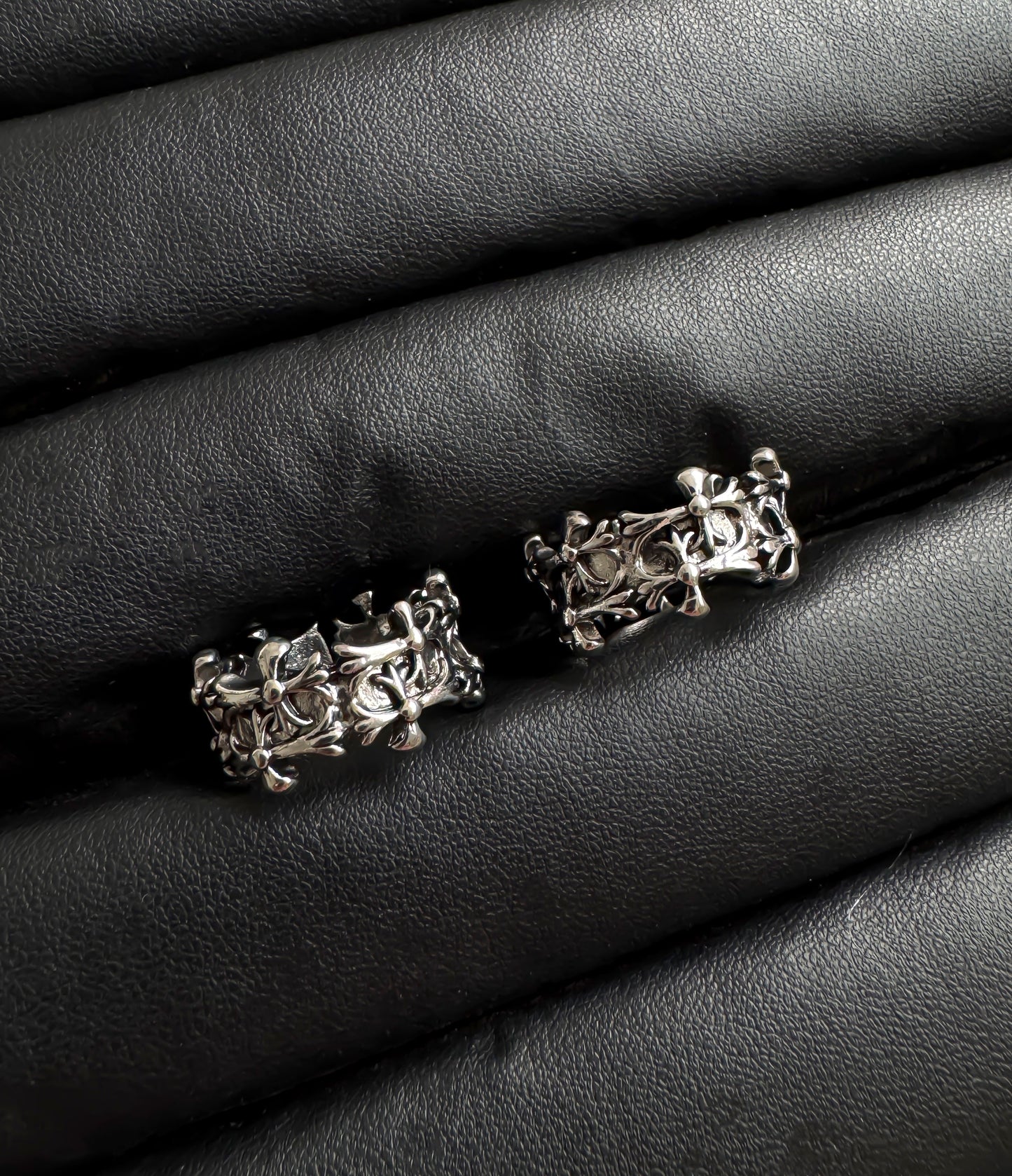 Gothic Y2K Stainless Steel Rings Set