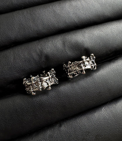 Gothic Y2K Stainless Steel Rings Set