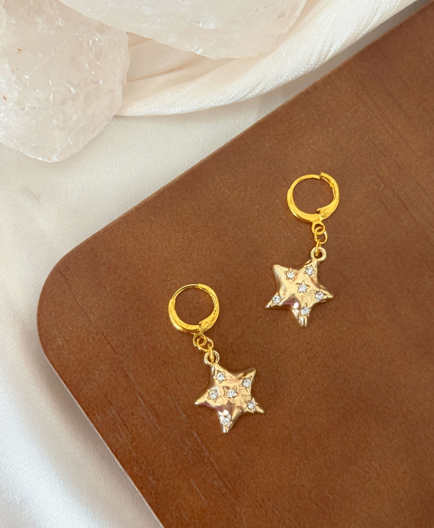 Y2K Celestial Gold Earrings Set
