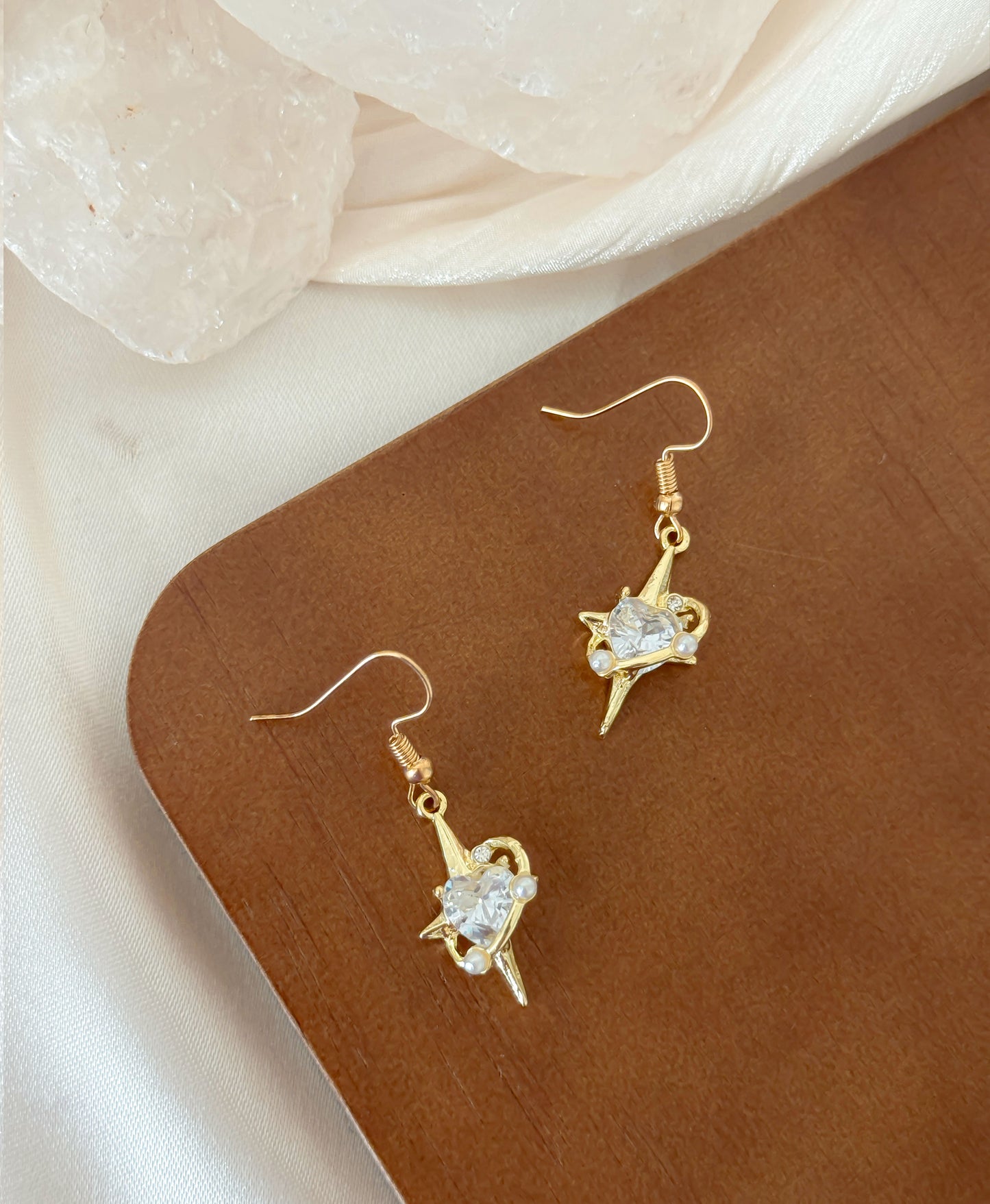 Y2K Celestial Gold Earrings Set