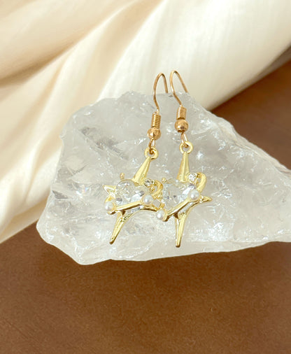 Y2K Celestial Gold Earrings Set