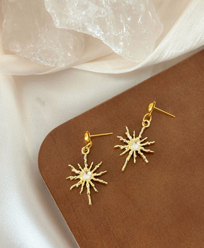 Y2K Celestial Gold Earrings Set