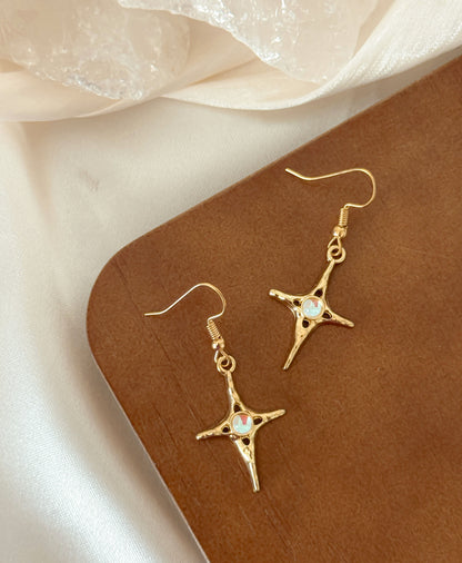 Y2K Celestial Gold Earrings Set