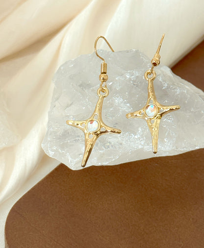 Y2K Celestial Gold Earrings Set