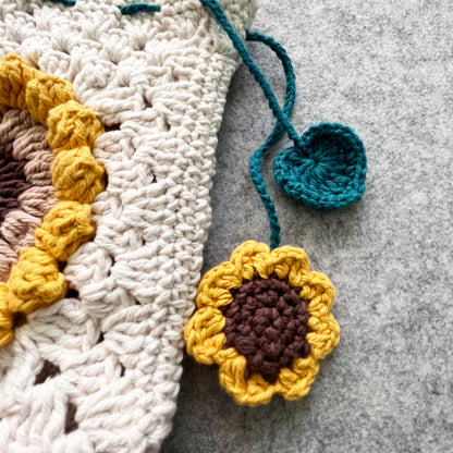 Sunflower Handmade Crochet Bag