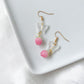 Pink Berry Butterfly Earring