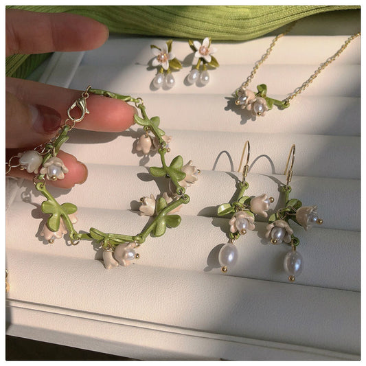 Lily of Valley Jewelry Set