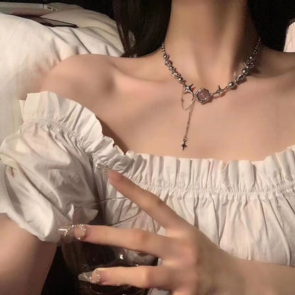 Y2K Moonstone Necklace