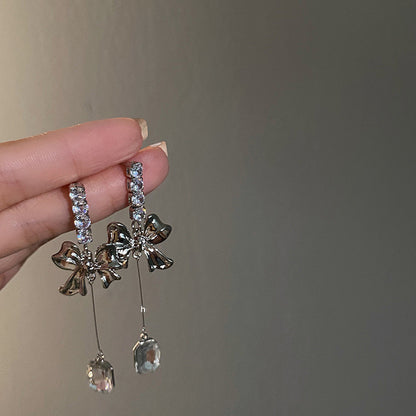 Bow Tie Bling Earring
