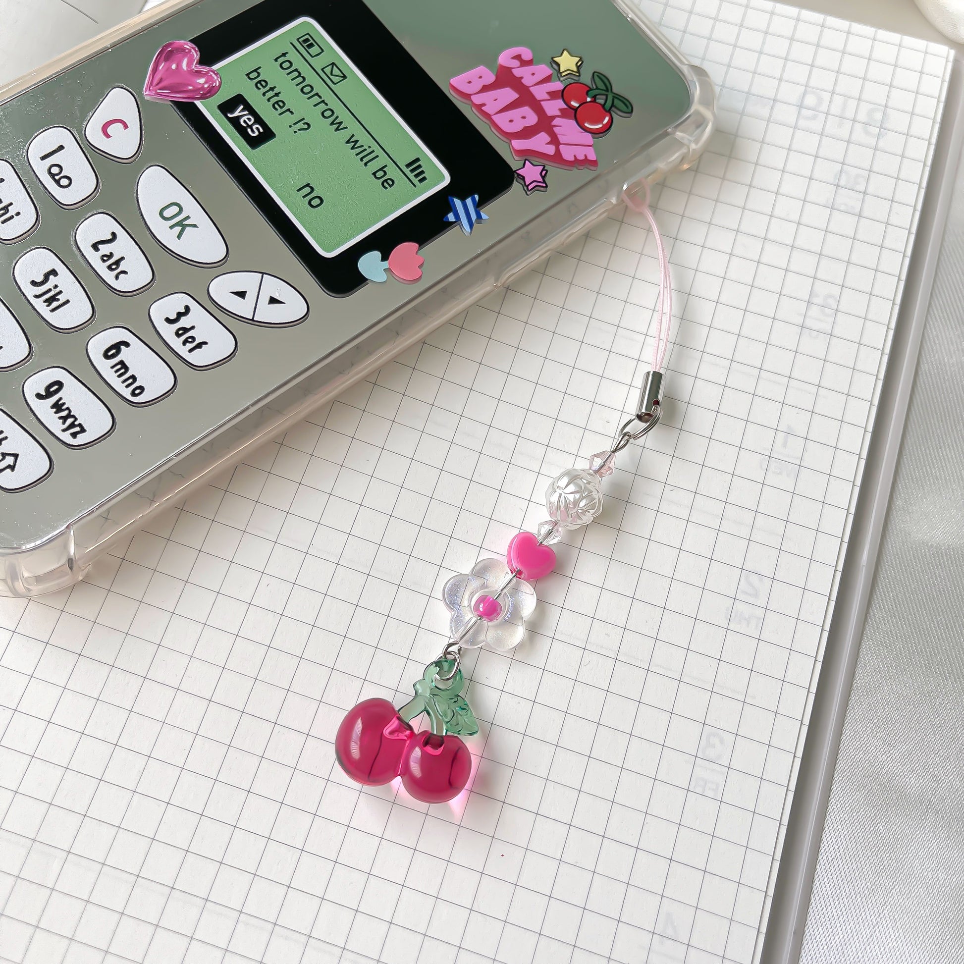 Pink Phone Charm – Tinnastudio