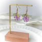 Purple Flower Earring