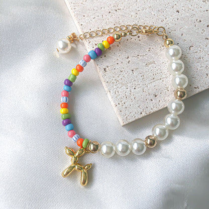 Ballon Dog Pearl Bracelet